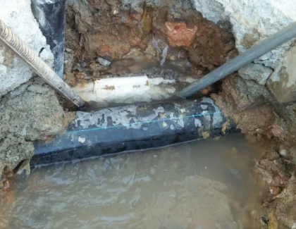 榕江测漏水之水管漏水